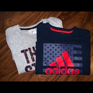 2 Adidas boys t-shirts